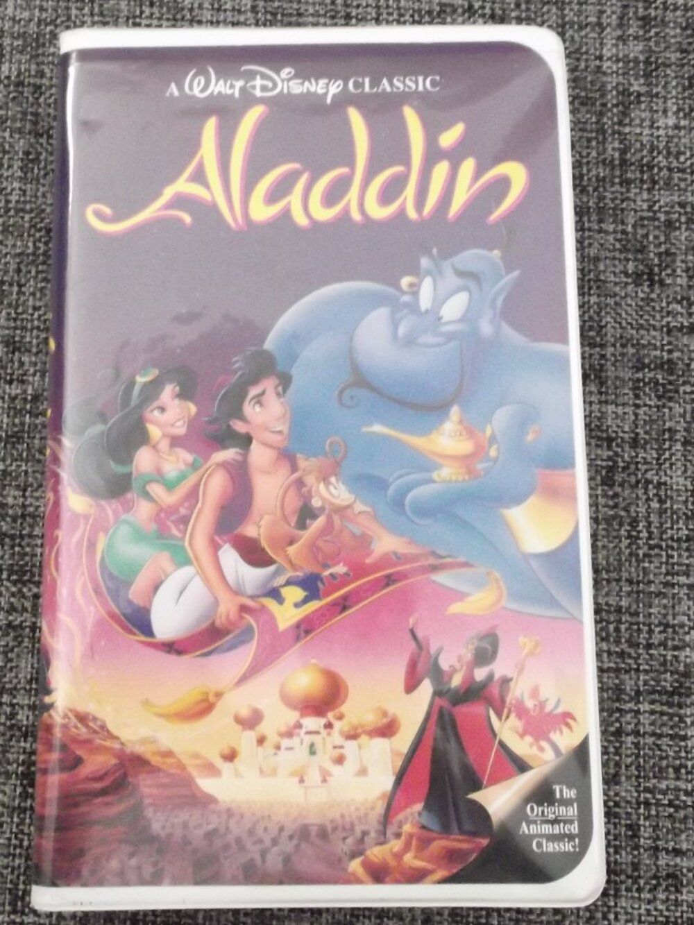 Vintage original Aladdin VHS tape